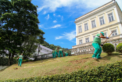 Relógio das Flores começa a receber plantio de hortênsias