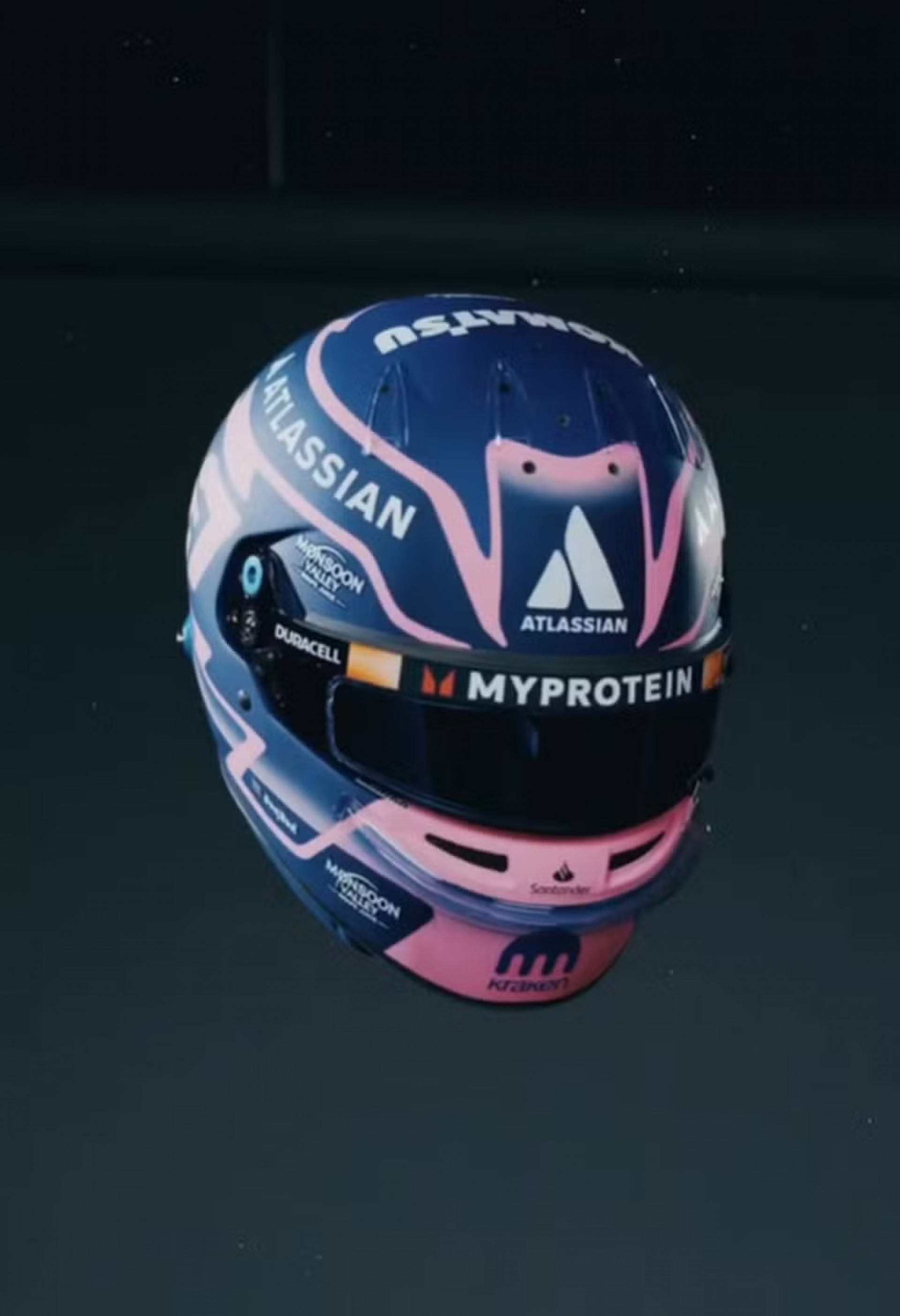Capacete de Alexander Albon, da Williams, da F1 2025 - Reprodução/Redes sociais