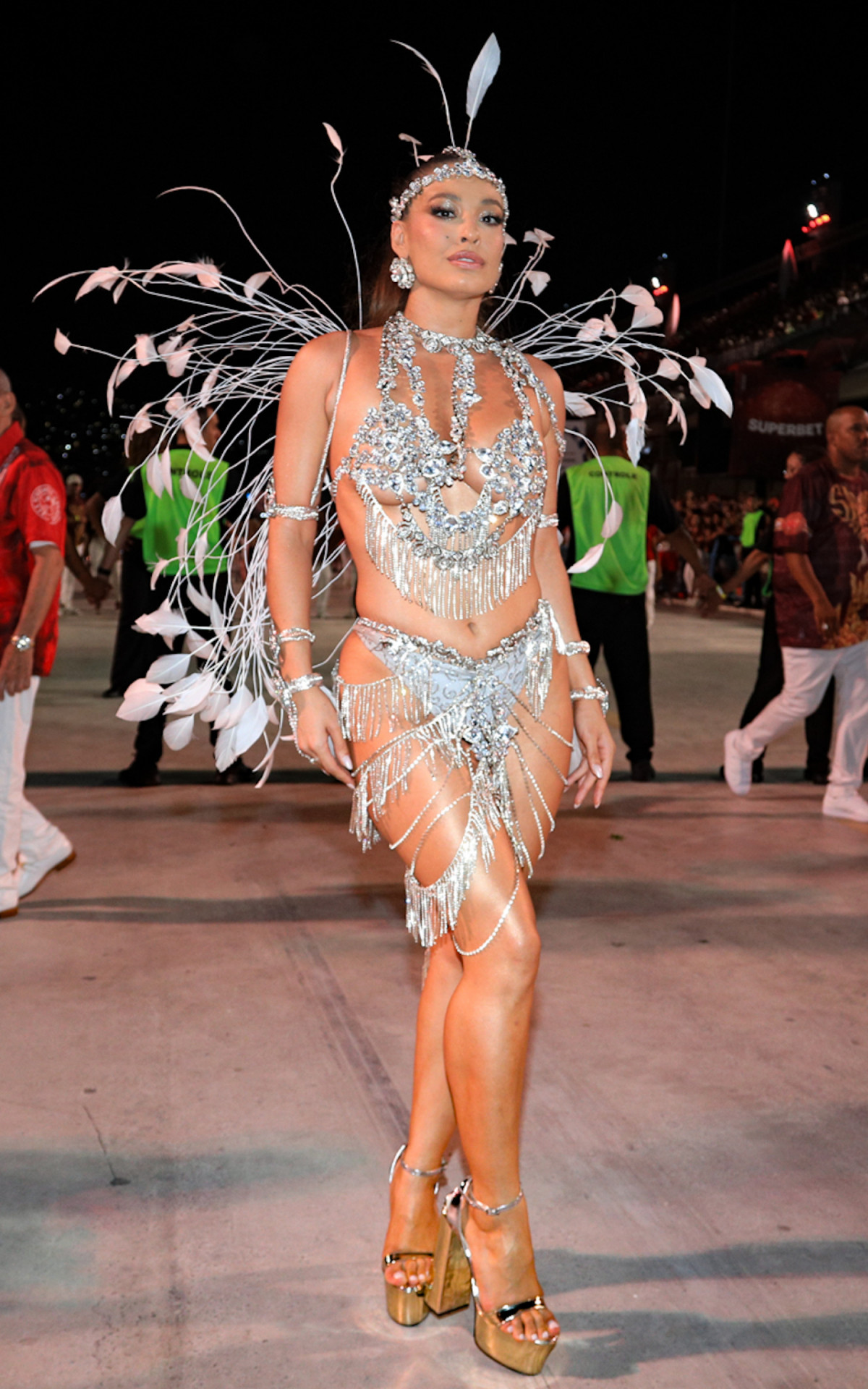  Beatriz Reis no ensaio do Salgueiro na Sapucaí 