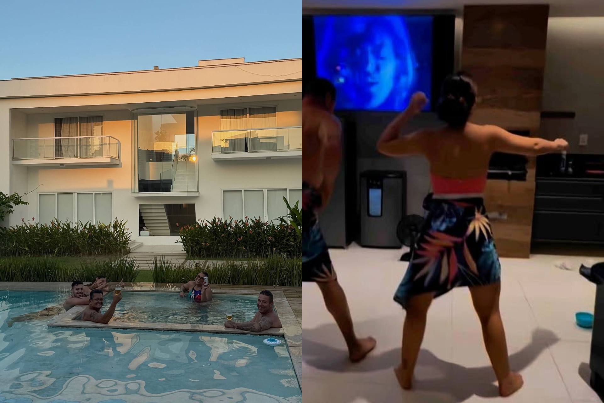 Mel Maia aproveita dia de piscina e dança com a família  - Reprodução / Instagram 