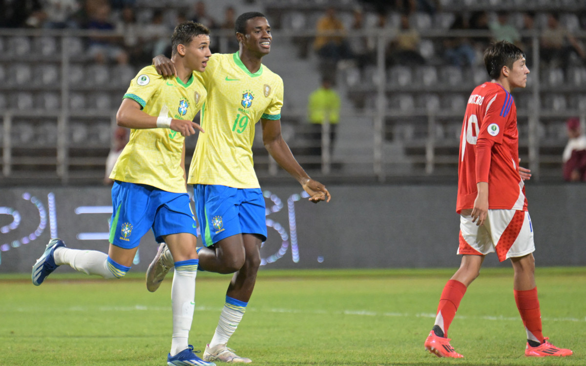 A Seleção sub-20 superou o Chile na última rodada do hexagonal final