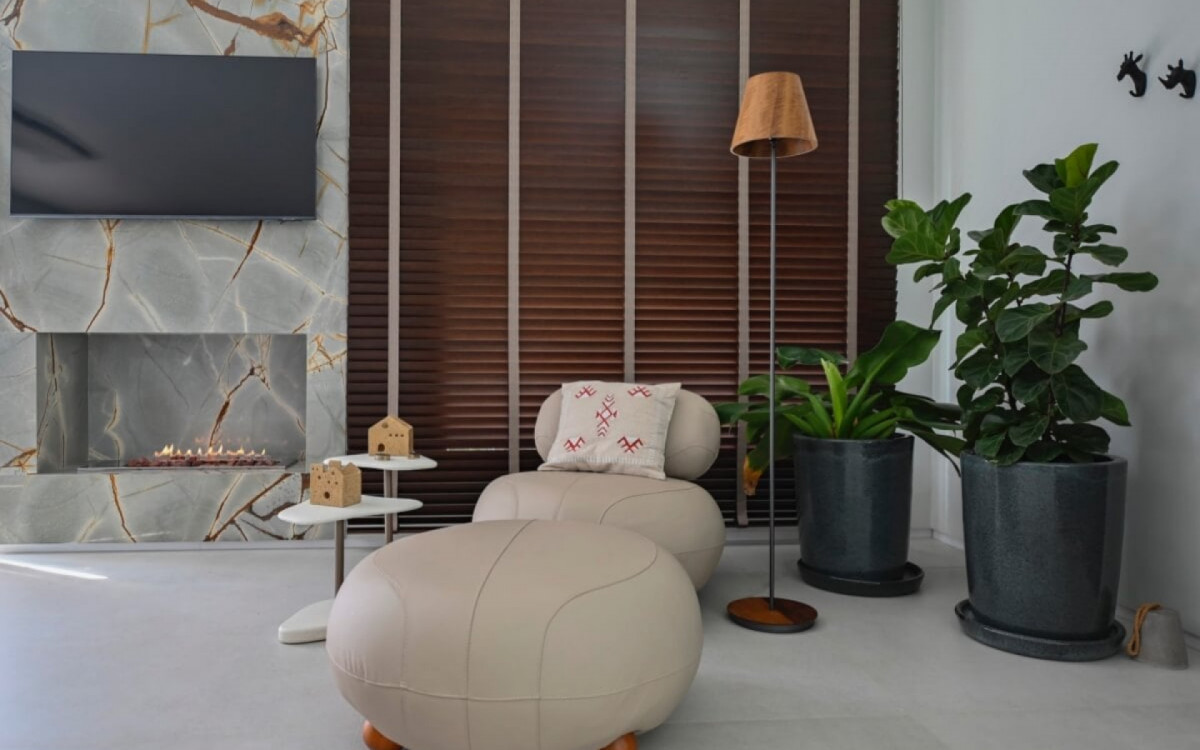 As tend&ecirc;ncias de 2025 englobam o quiet luxury e os elementos naturais (Projeto: Giancarlo Filgueiras | Imagem: Emerson Rodrigues)