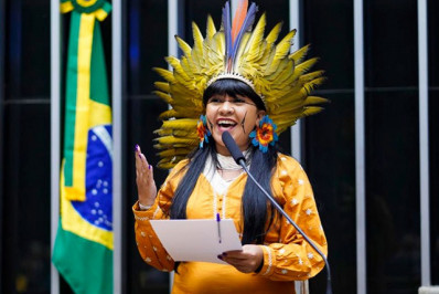 Célia Xakriabá pede que PF investigue violência em marcha indígena