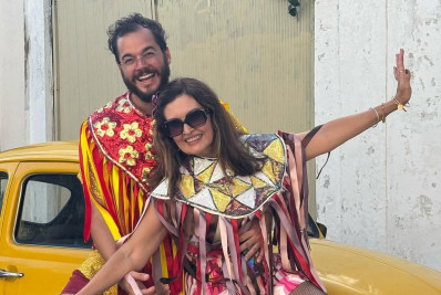 Fátima Bernardes curte pré-carnaval com Túlio Gadêlha: 'Calor absurdo'
