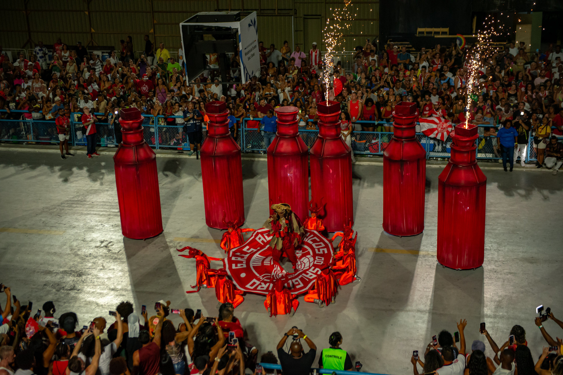 Comissão de frente do Salgueiro no ensaio técnico - Eduardo Hollanda / Rio Carnaval