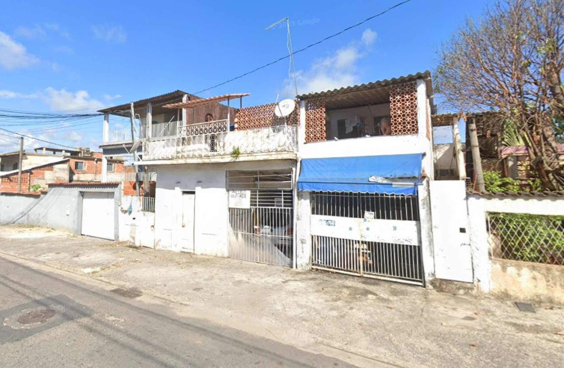 O imóvel onde estava o corpo fica na Estrada São Tarcísio, em Sepetiba - Reprodução/Google Street View
