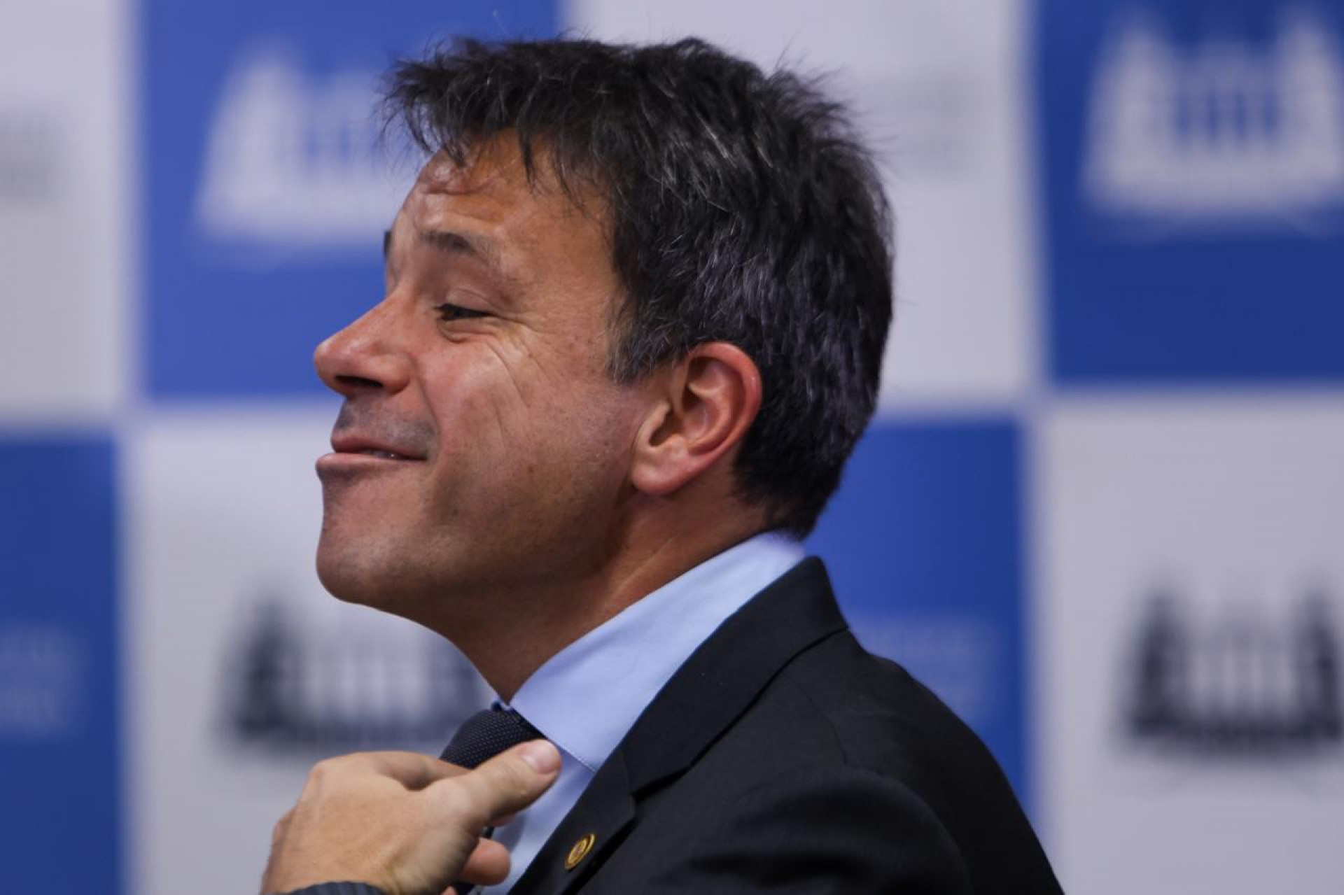 Carlo Caiado em coletiva sobre o projeto da Força Municipal de Segurança - Renan Areias/Agência O Dia