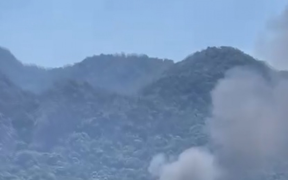 Inc&ecirc;ndio em cidade cenogr&aacute;fica dos Est&uacute;dios Globo na tarde desta ter&ccedil;a-feira (18)