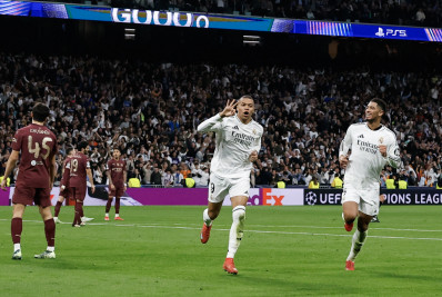 Liga dos Campeões: Real Madrid bate o City com hat-trick de Mbappé e vai às oitavas