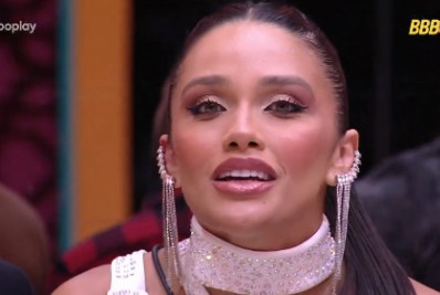 BBB 25: Eva barra Vitória Strada da festa do líder