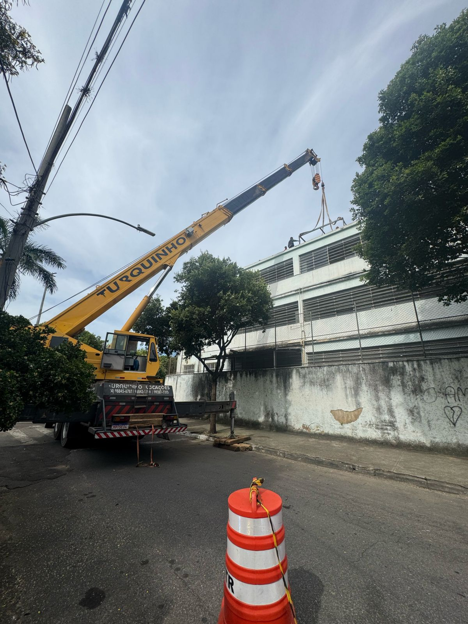Obras no Colégio Municipal Walter Francklin