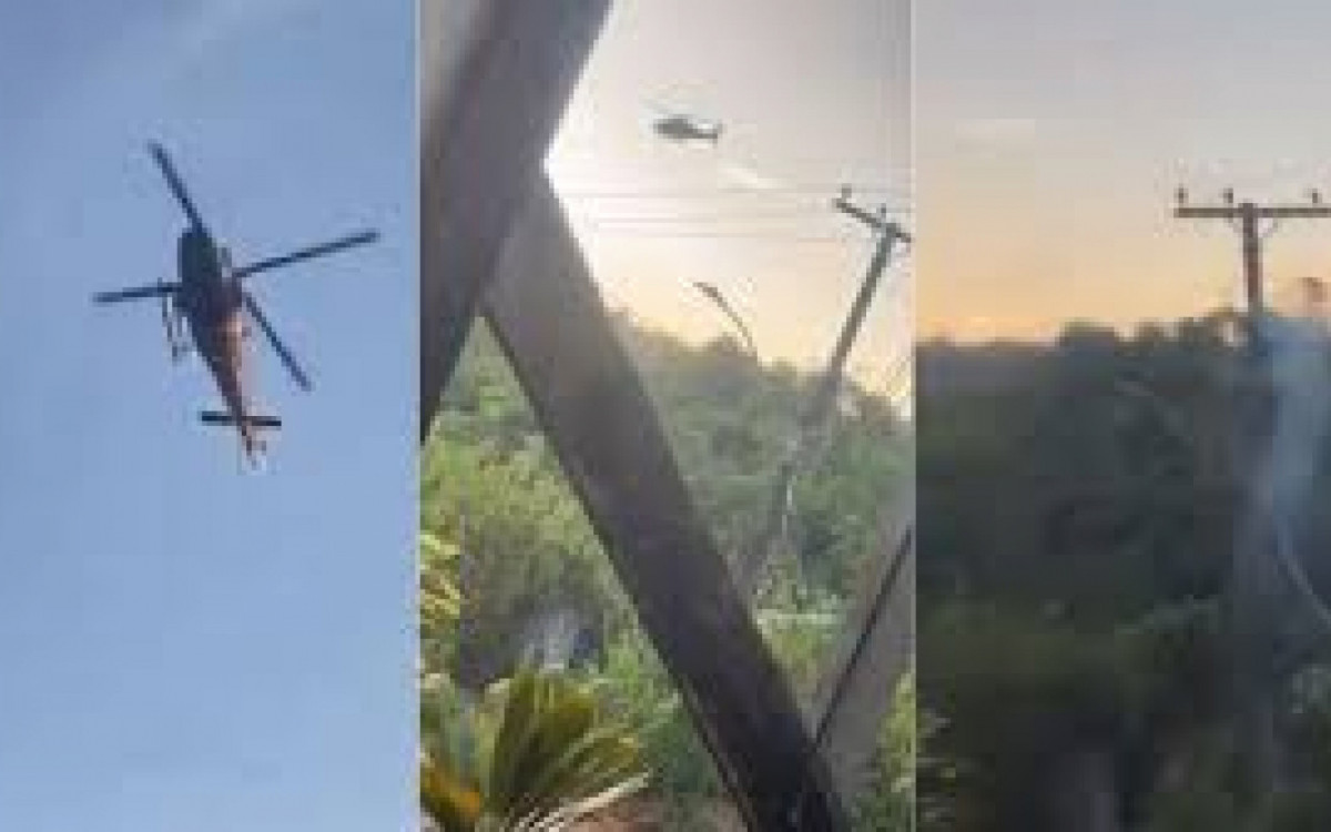 Helicóptero foi atingido por disparos de traficantes e se chocou com fios da rede elétrica ao fazer pouso de emergência