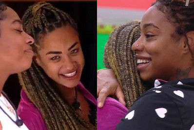 'BBB 25': Aline e Thamiris conversam sobre beijo em festa: 'Me queria muito'