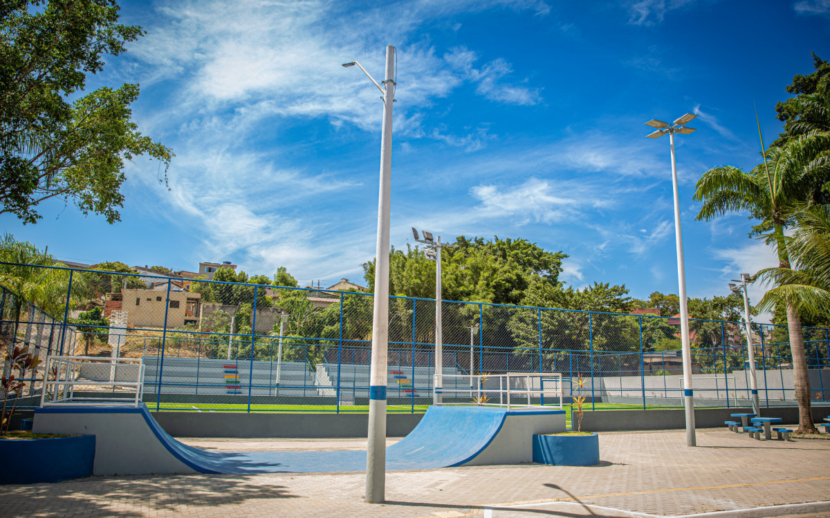 A requalificação da Praça do Laiá trouxe mais conforto e segurança para a comunidade.  