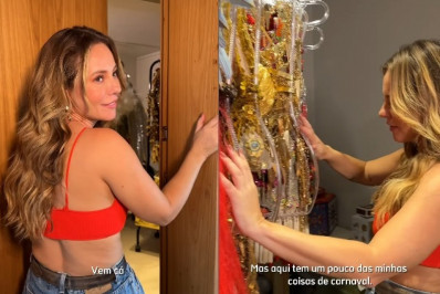 Paolla Oliveira revela cômodo com as fantasias de Carnaval