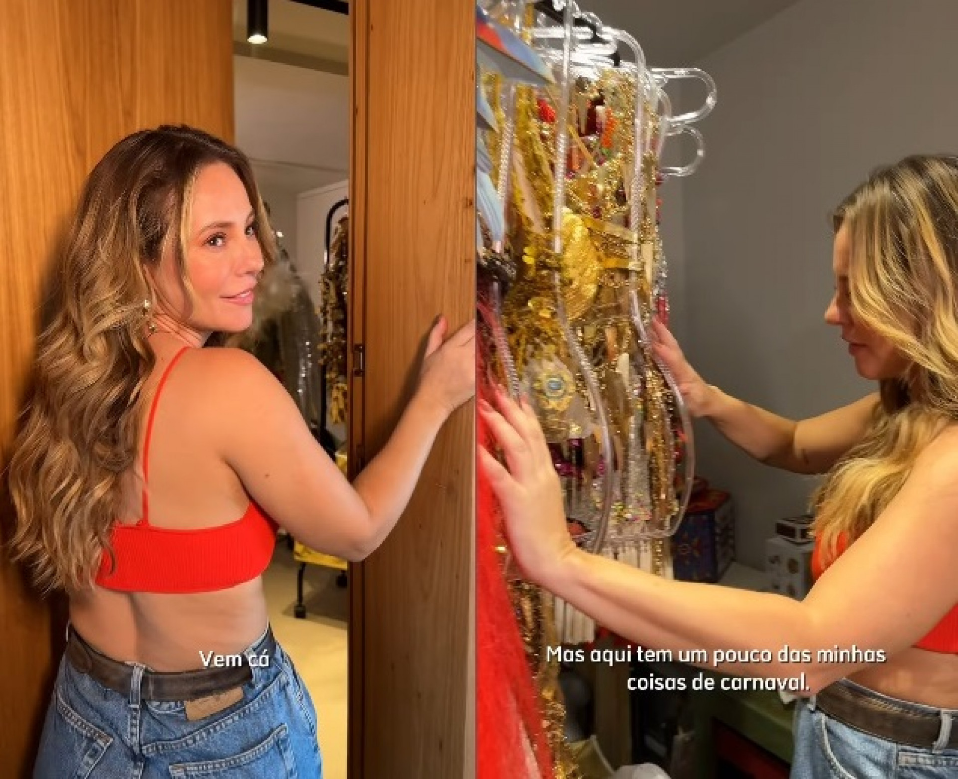 Paolla Oliveira mostrou lugar onde guarda as fantasias do Carnaval  - Reprodução/Instagram