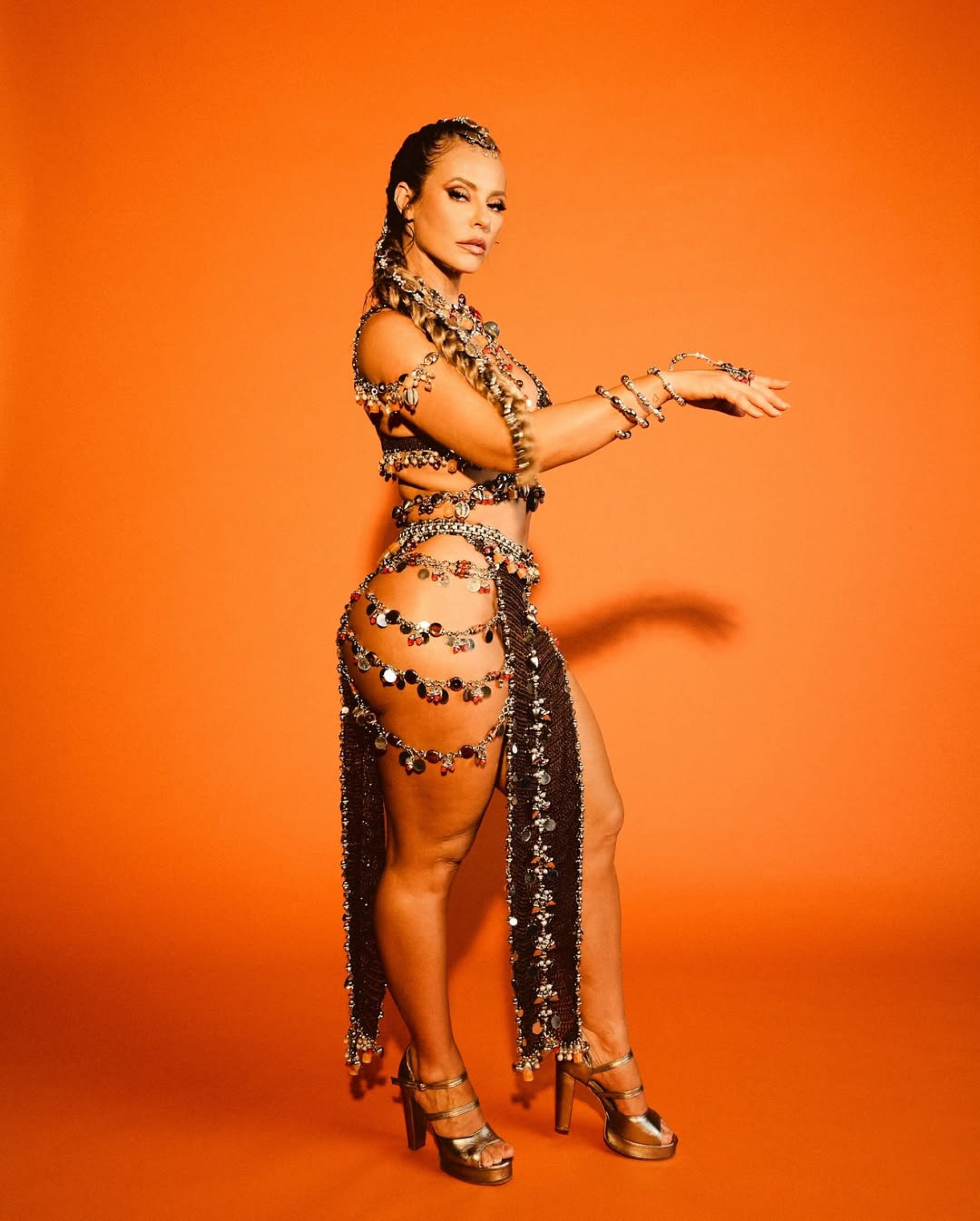 Figurino de Paolla Oliveira para ensaio na quadra da Grande Rio  - Reprodução/Instagram