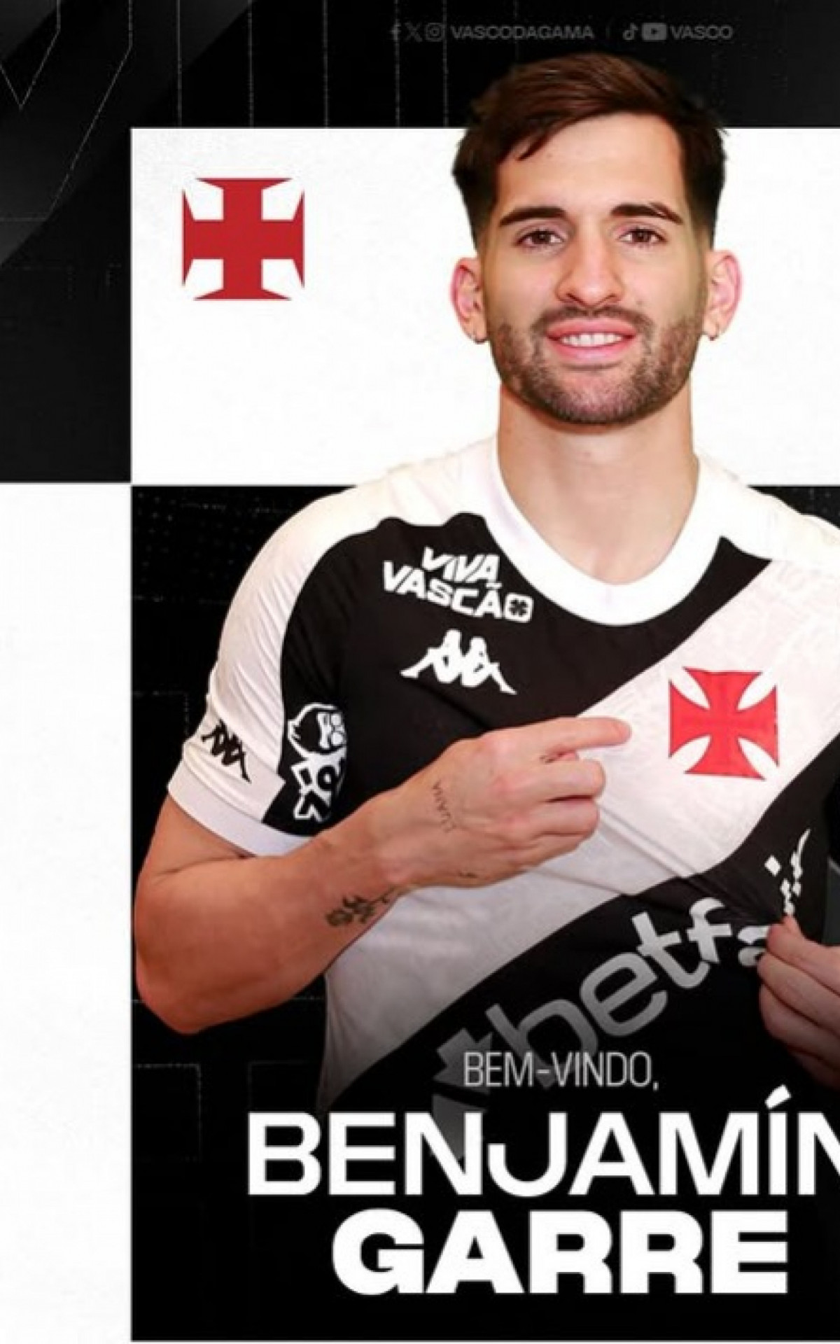 Benjamin Garr&eacute; estava no Krylya Sovetov, da R&uacute;ssia - Divulga&ccedil;&atilde;o / Vasco