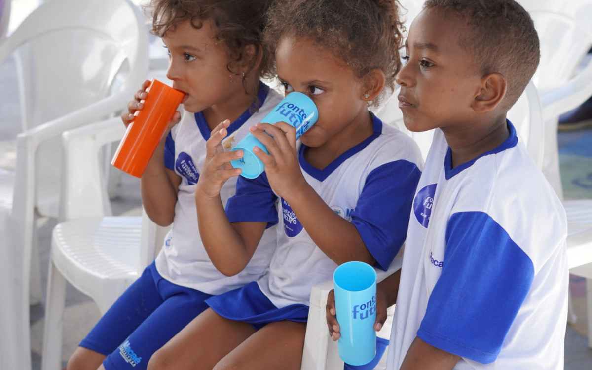 Escola Municipal Renato Martins, em Macaé, uma das instituições beneficiadas pelo projeto Fonte de Futuro, que levará água tratada a mais de 2,5 mil alunos na cidade