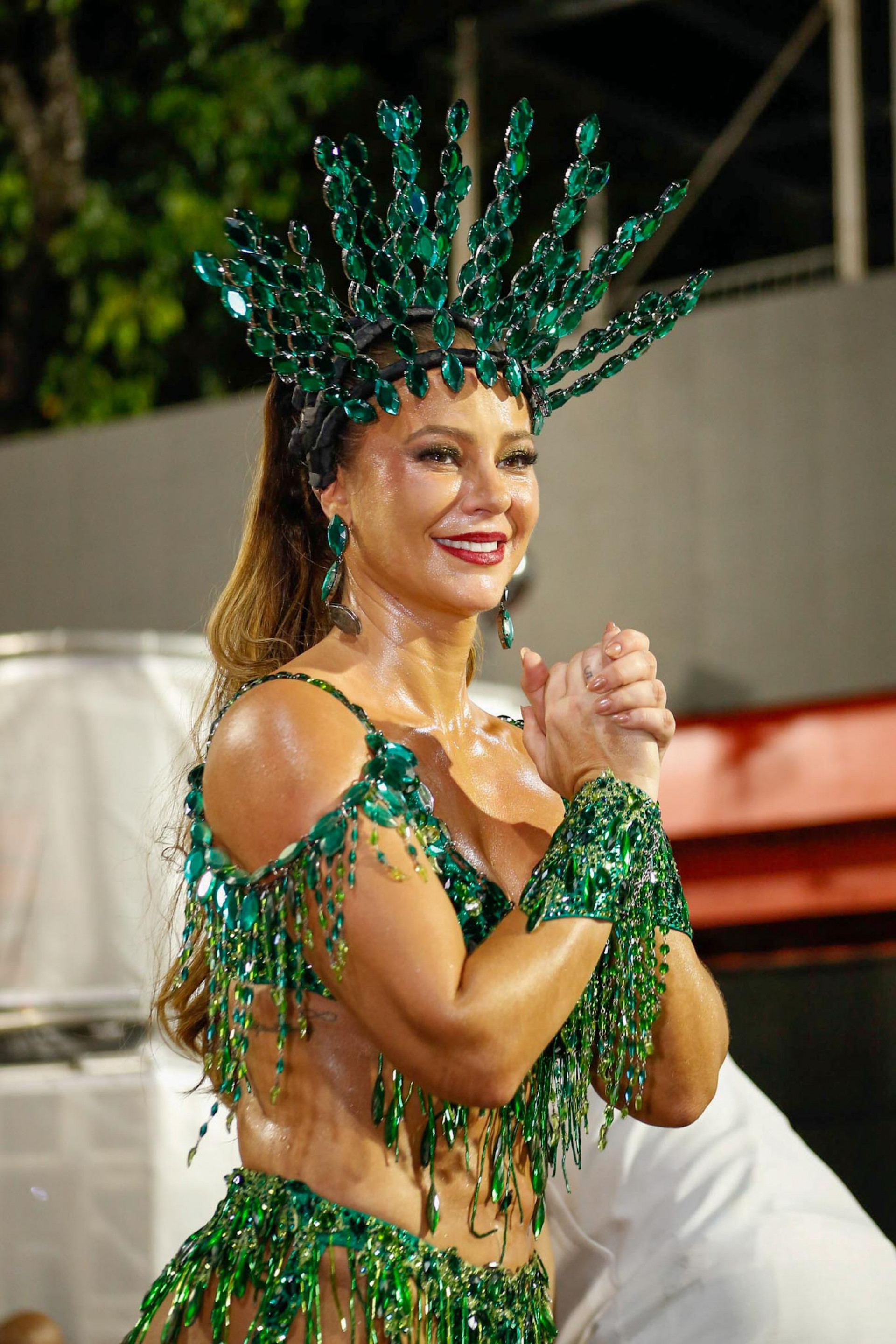 Paolla Oliveira participa de ensaio técnico da Grande Rio - Paulo Tauil / BrazilNews