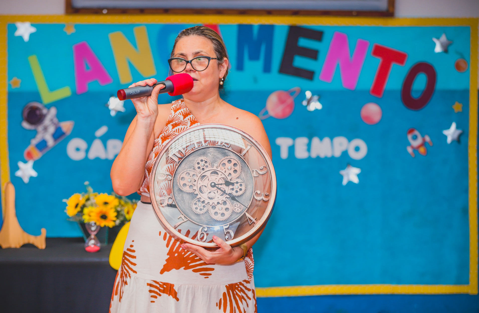 A diretora Cleide Dantas explicou a import&acirc;ncia de valoriza&ccedil;&atilde;o do tempo - Gilberto Rocha