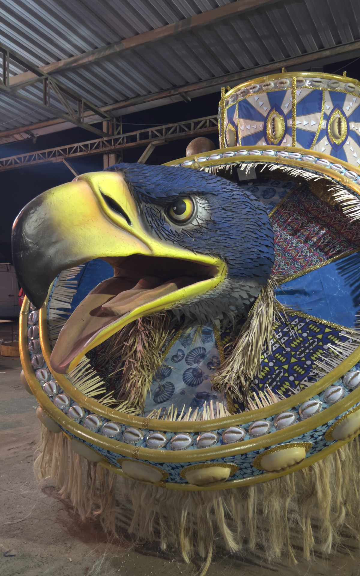 Segunda alegoria do Arranco foi feita artesanalmente e pensando em espet&aacute;culo sustent&aacute;vel - Artur Amaro/Arranco do Engenho de Dentro