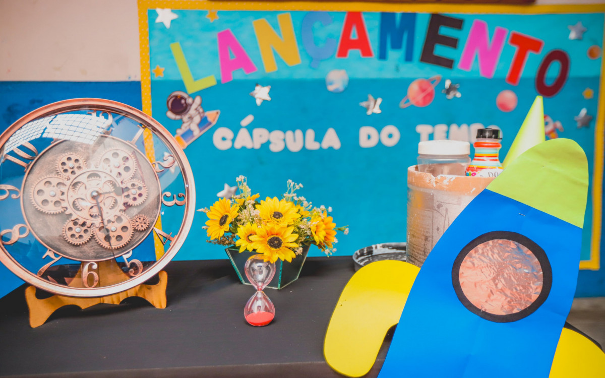 A Cápsula do Tempo da Escola Municipal Lucas de Andrade Figueira será aberta no fim de 2025