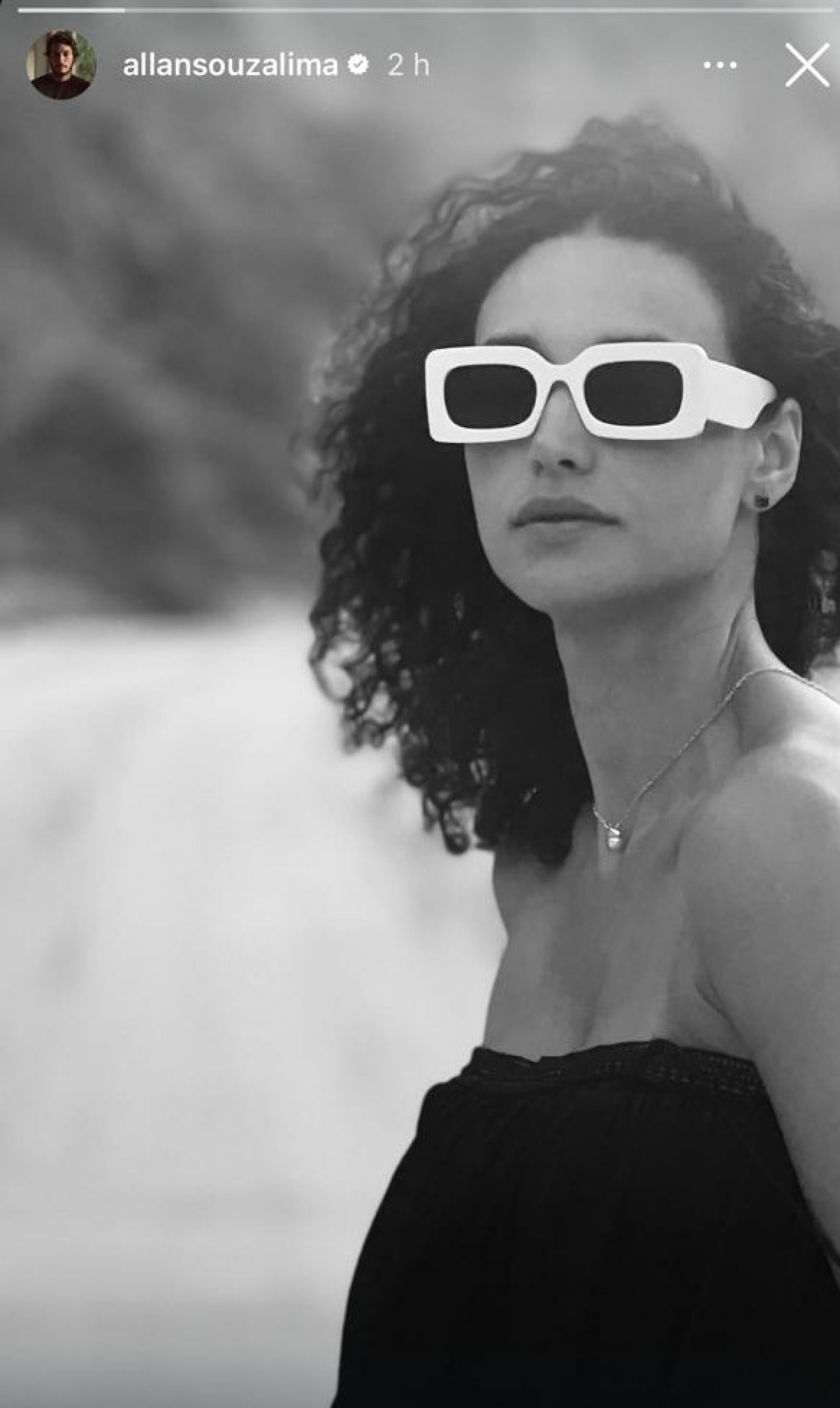 Allan Souza Lima posta foto de Débora Nascimento em seu story - Reprodução / Instagram