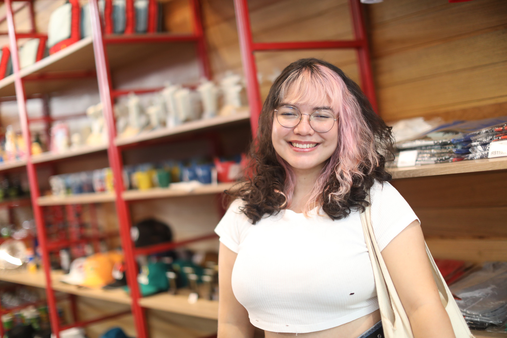 Pela primeira vez no Rio, J&uacute;lia Viana estava ansiosa para conhecer o Cristo Redentor - Pedro Teixeira/ Ag&ecirc;ncia O Dia