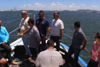 Prefeito Fábio do Pastel acompanha vistoria técnica na Lagoa de Araruama