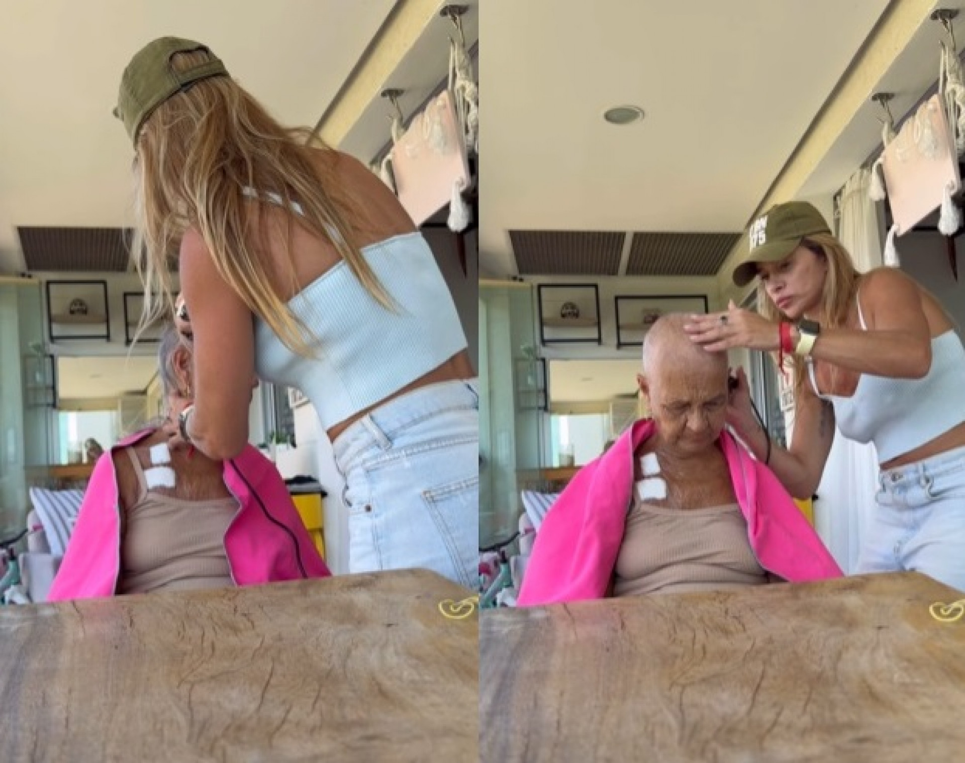 Dany Bananinha raspou o cabelo da mãe  - Reprodução/Instagram 