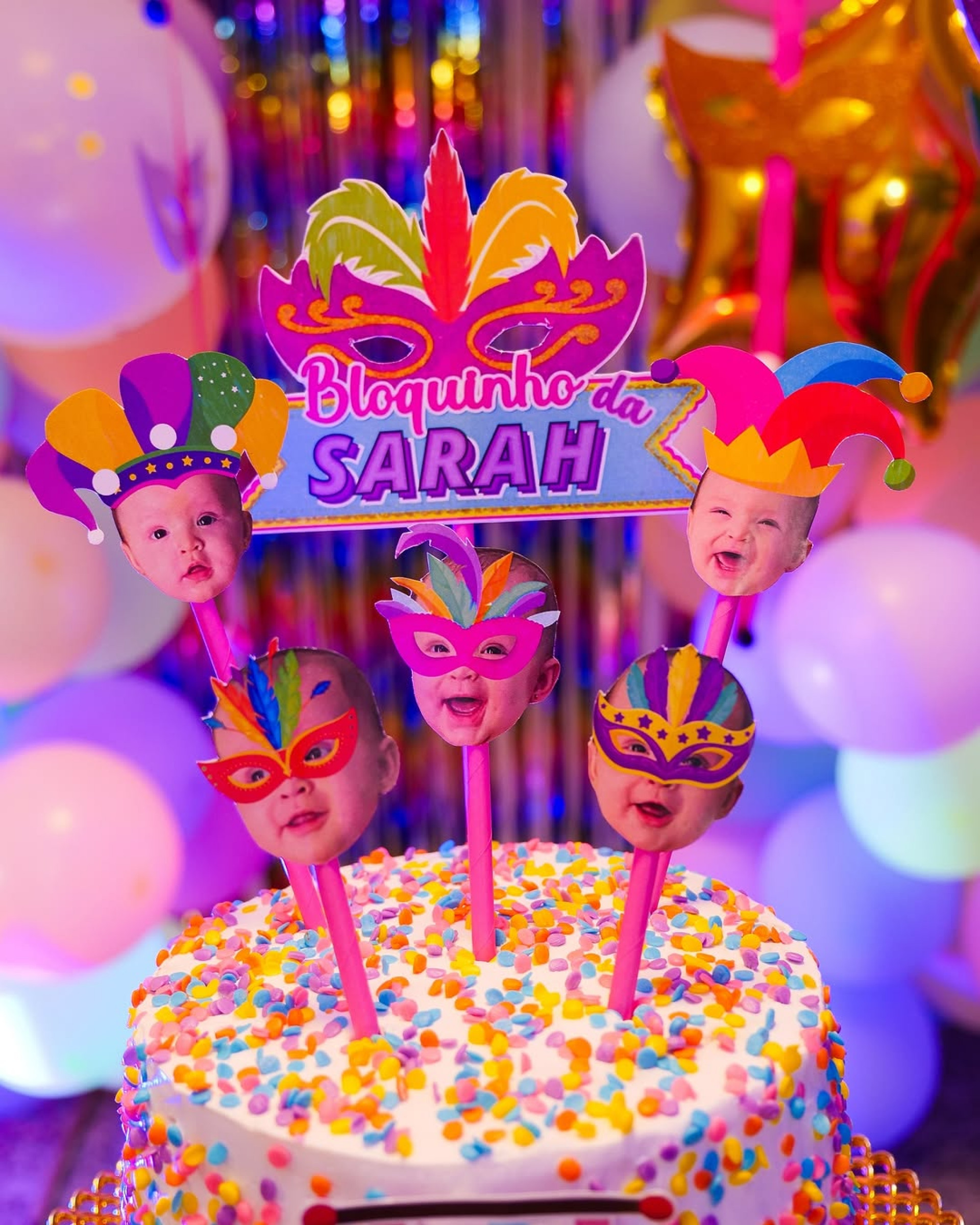 Mesversário de Sarah teve como tema o Carnaval  - Reprodução/Instagram 