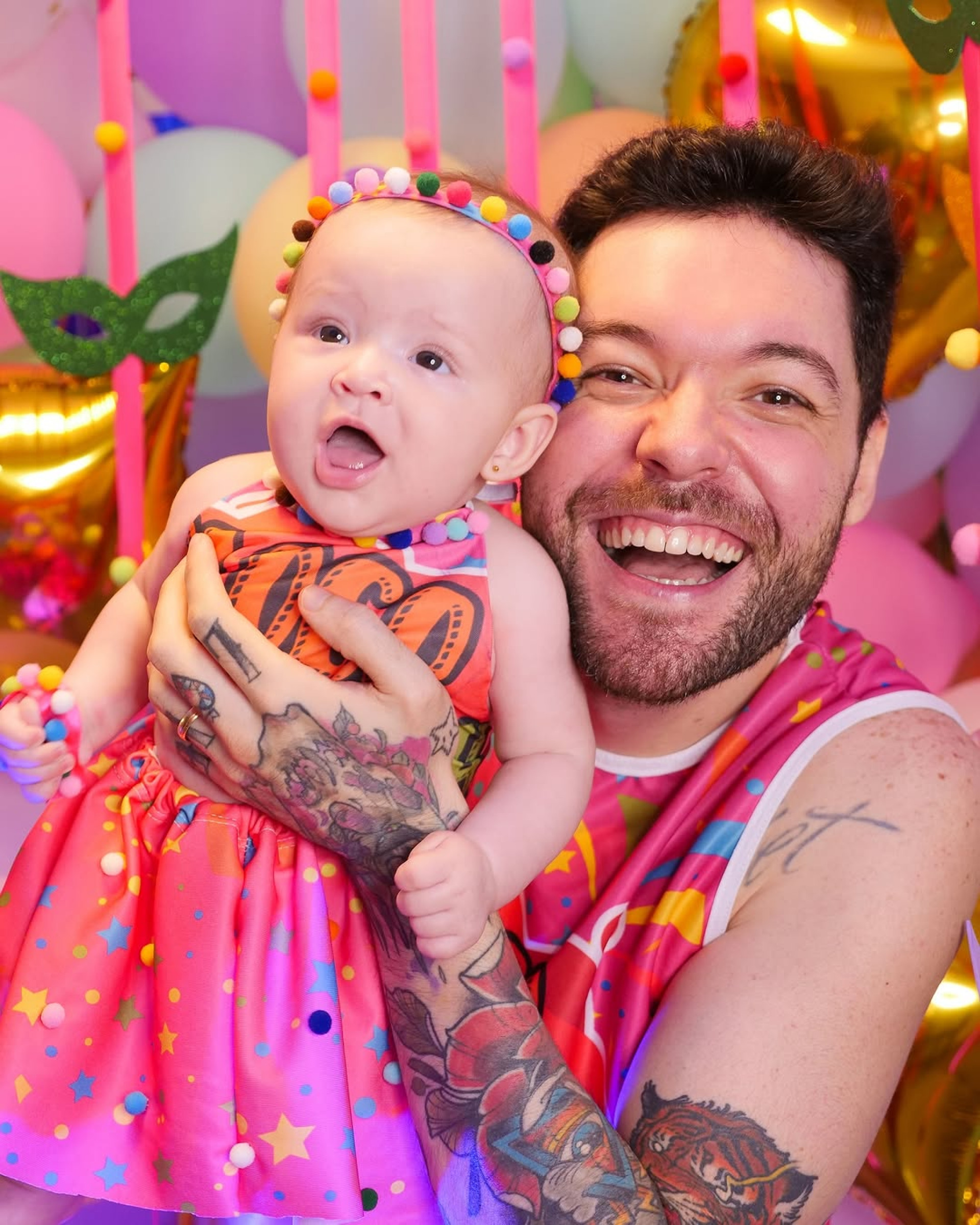 Nasser Rodrigues com a filha, Sarah  - Reprodução/Instagram 