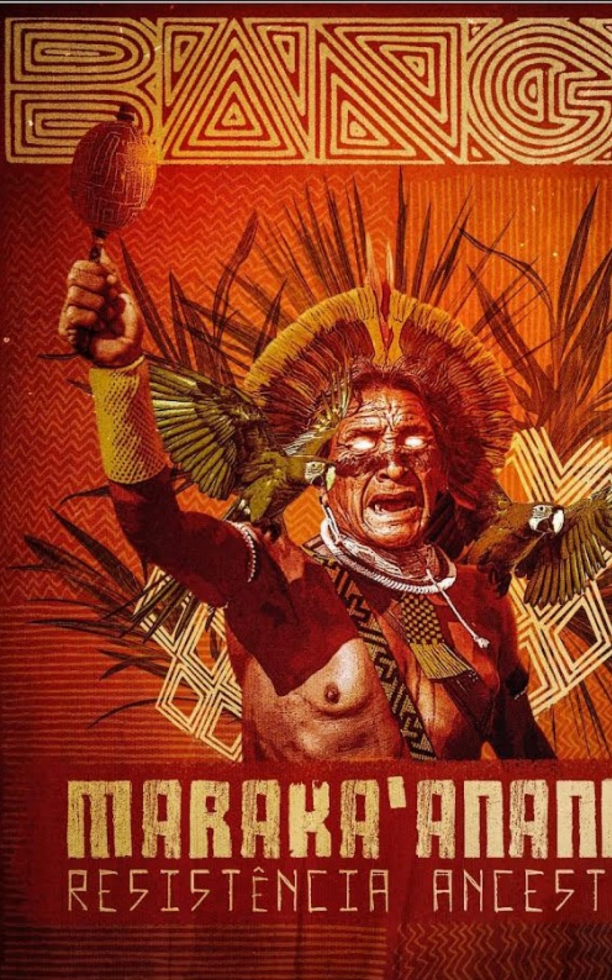 Unidos de Bangu ter&aacute; como enredo 'Maraka'anand&ecirc;, Resist&ecirc;ncia Ancestral', sobre a resist&ecirc;ncia dos ind&iacute;genas da Aldeia Maracan&atilde; - Divulga&ccedil;&atilde;o/Unidos de Bangu