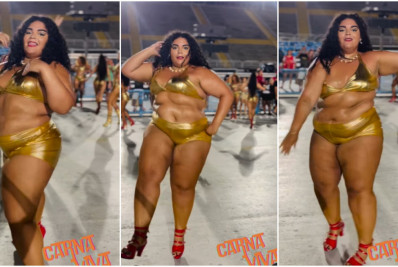 Passista plus size do Salgueiro viraliza com samba no pé: 'Peso não define molejo'