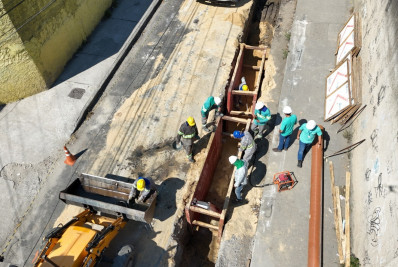 Obra de novo sistema de esgoto vai beneficiar 50 mil moradores de São Gonçalo e a Baía de Guanabara