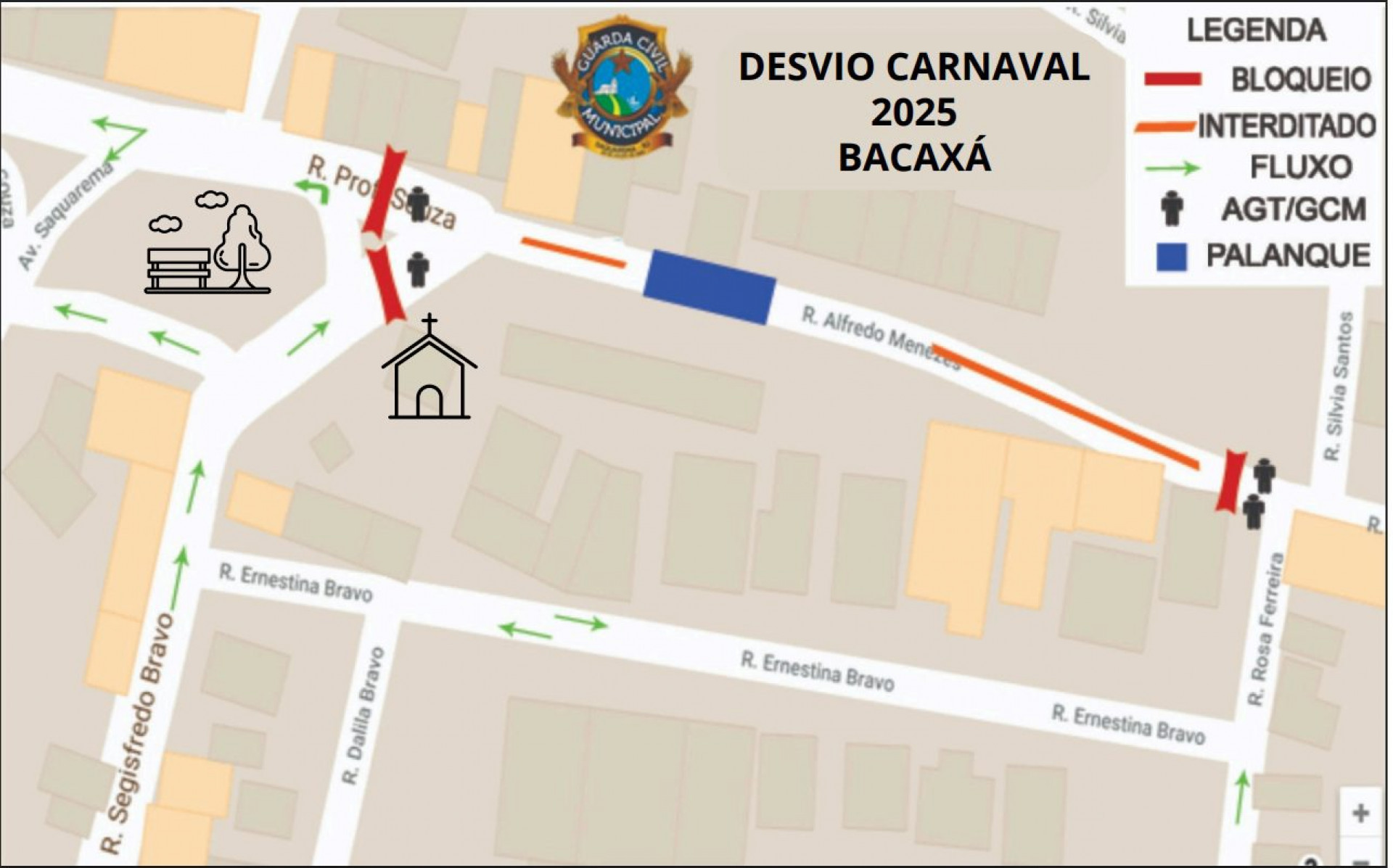 Guarda Civil anuncia desvios para os festejos de Carnaval em Saquarema - Divulgação/Prefeitura de Saquarema