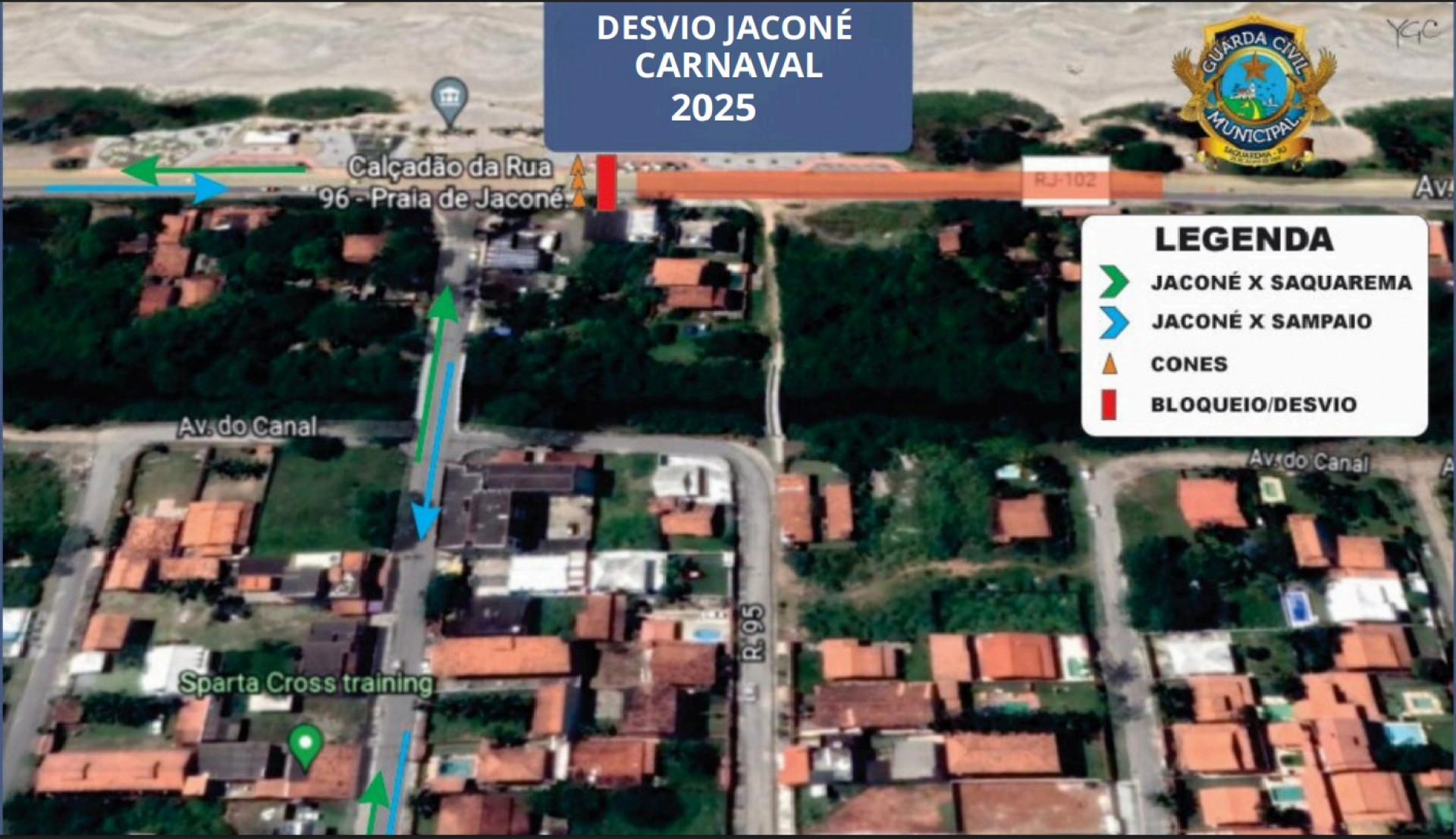 Guarda Civil anuncia desvios para os festejos de Carnaval em Saquarema - Divulgação/Prefeitura de Saquarema