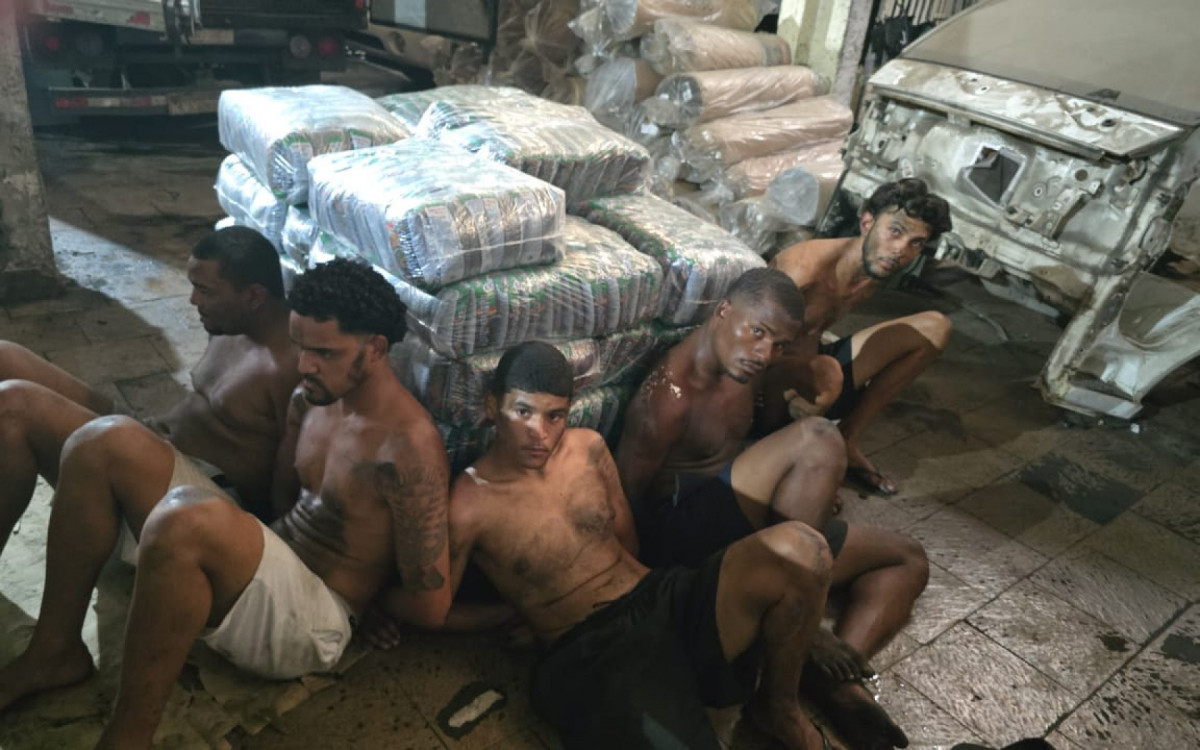 Oito criminosos foram presos por roubo de cargas - Divulgação