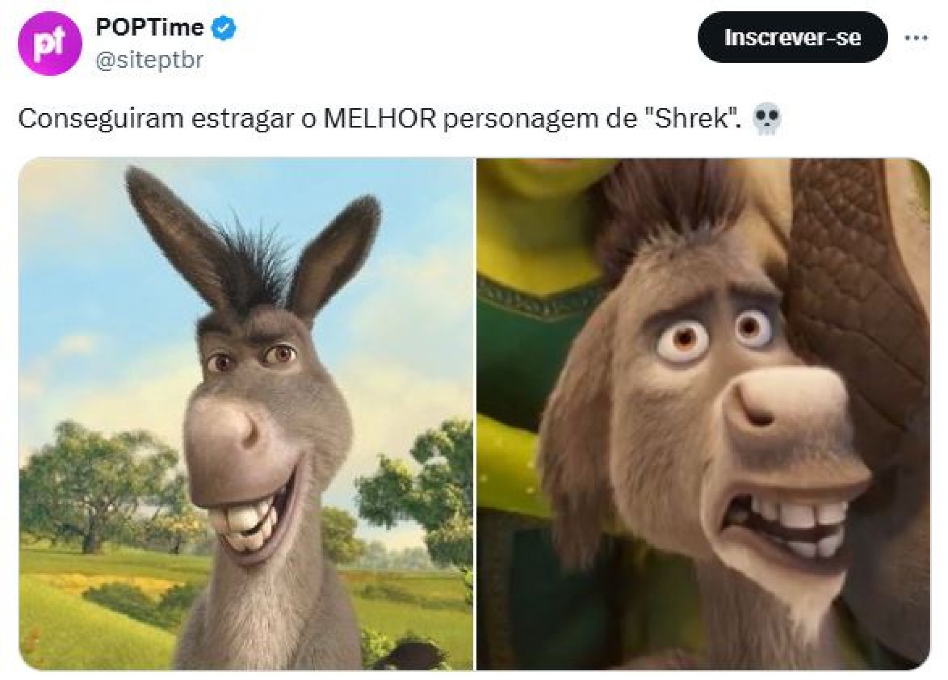 O Burro, um dos personagens mais queridos dos fãs, não se safou das críticas - Reprodução / X