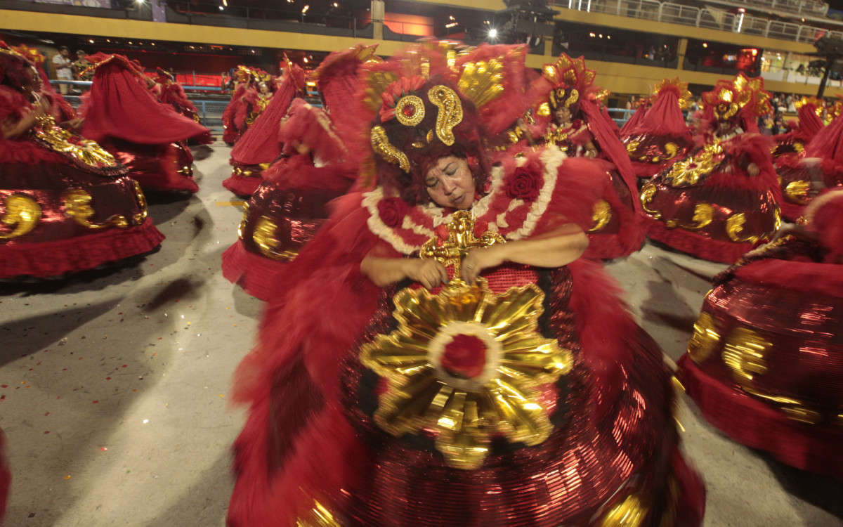 Desfile da Série Ouro Carnaval 2025 - Desfile da G.R.E.S Tradição, na Avenida Marquês de Sapucaí, no Centro do Rio de Janeiro, neste sábado (01). Foto: Reginaldo Pimenta/Agência O Dia
