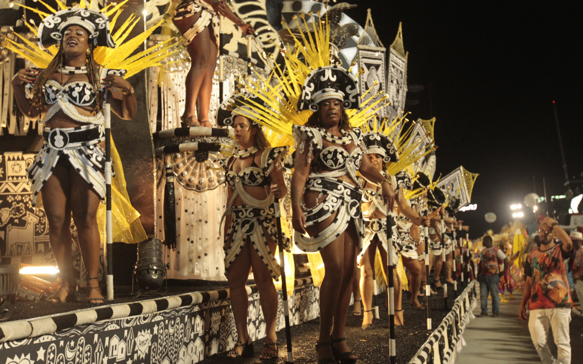 Desfile da Série Ouro Carnaval 2025 - Desfile da G.R.E.S União do Parque Acari, na Avenida Marquês de Sapucaí, no Centro do Rio de Janeiro, neste sábado (01). Foto: Reginaldo Pimenta/Agência O Dia