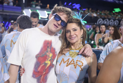 Letícia Spiller prestigia show de Pedro Novaes no Rio 