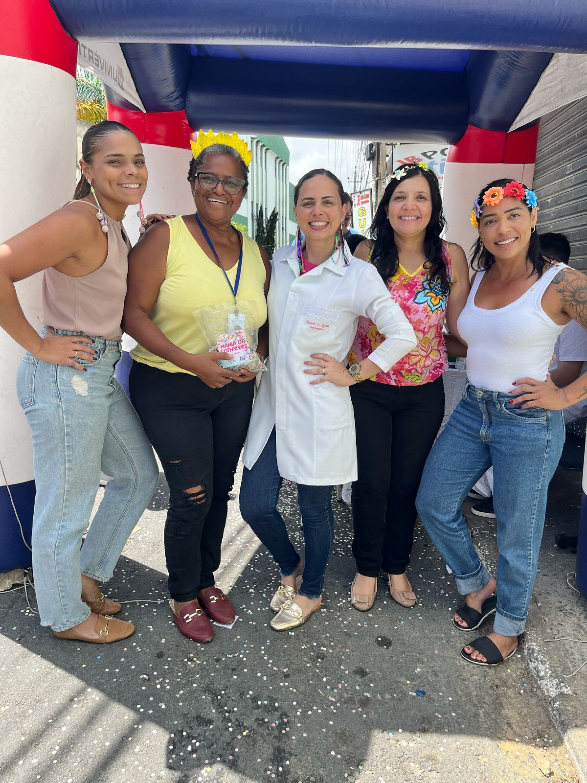 Ação da UBS Mãe Preta no Carnaval