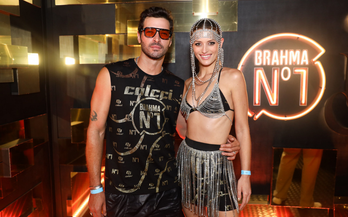 Leandro Lima e a mulher, Flávia Lucini