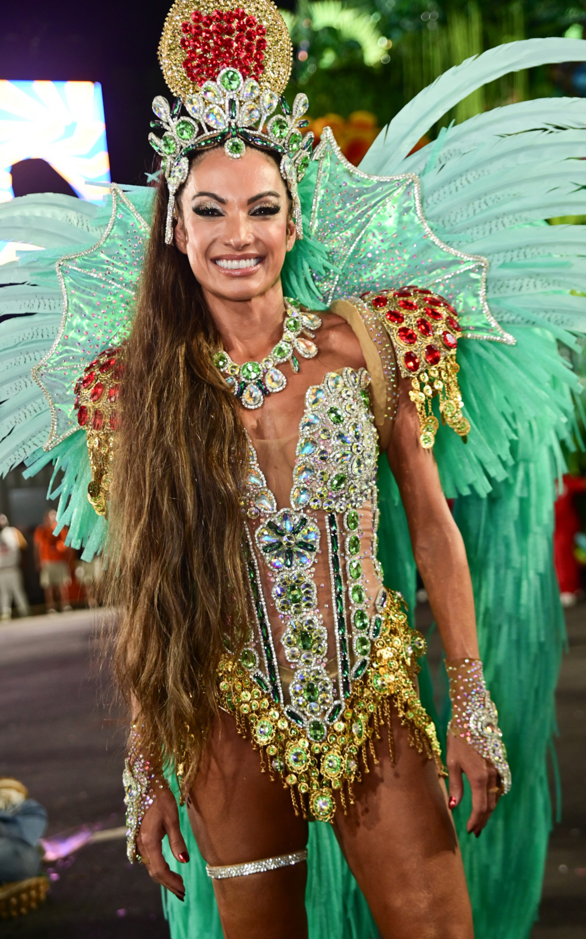 Patrícia Poeta no desfile da Grande Rio 2025