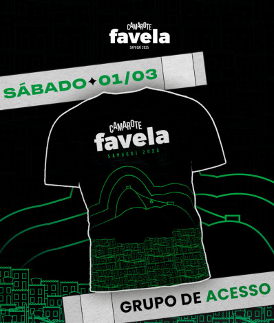 Camiseta Camarote Favela - Dia 2 (S&eacute;rie Ouro) - Arte Camarote Favela