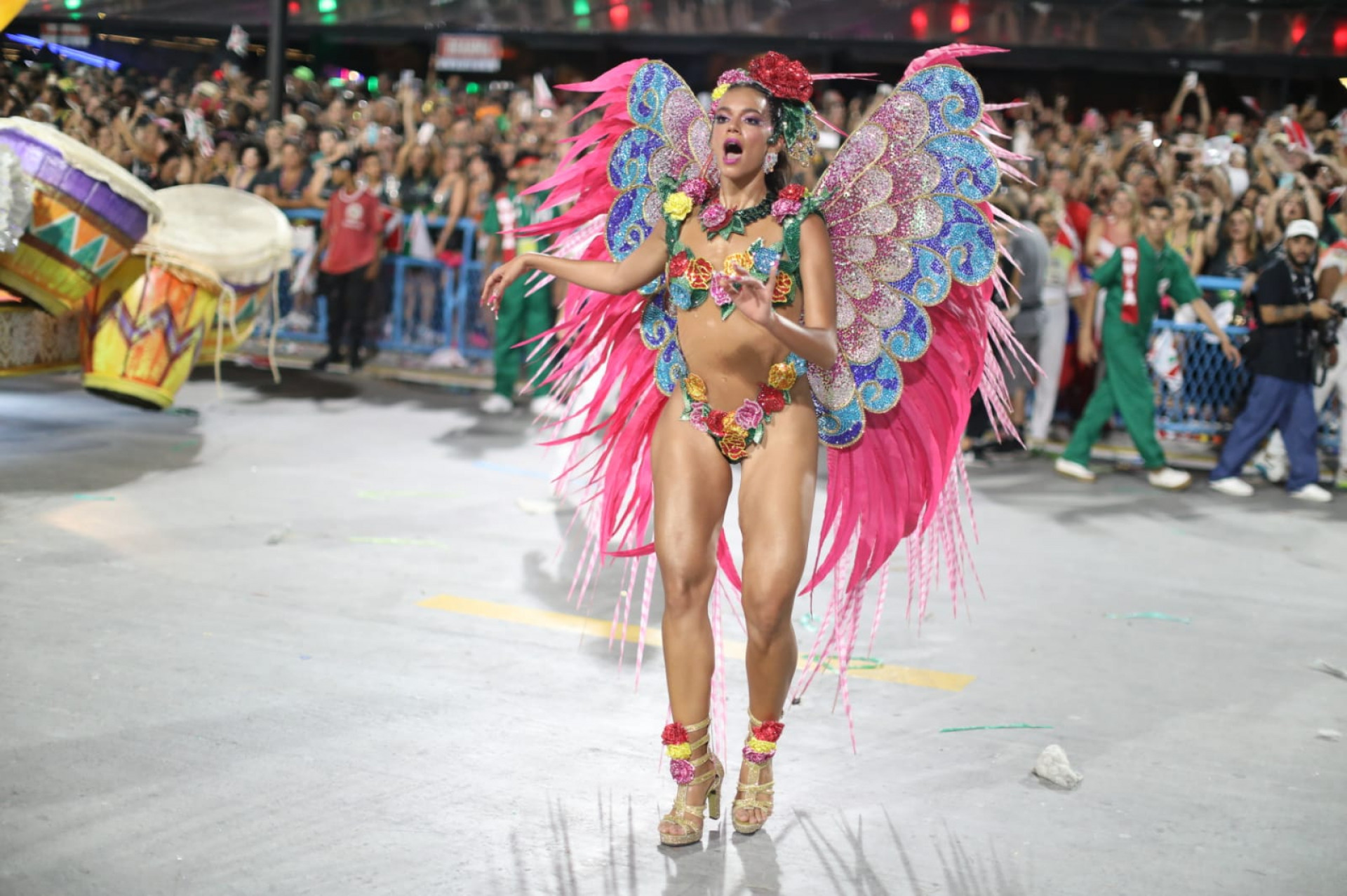 Alane Dias no desfile da Grande Rio 2025  - Pedro Teixeira / Agência O Dia