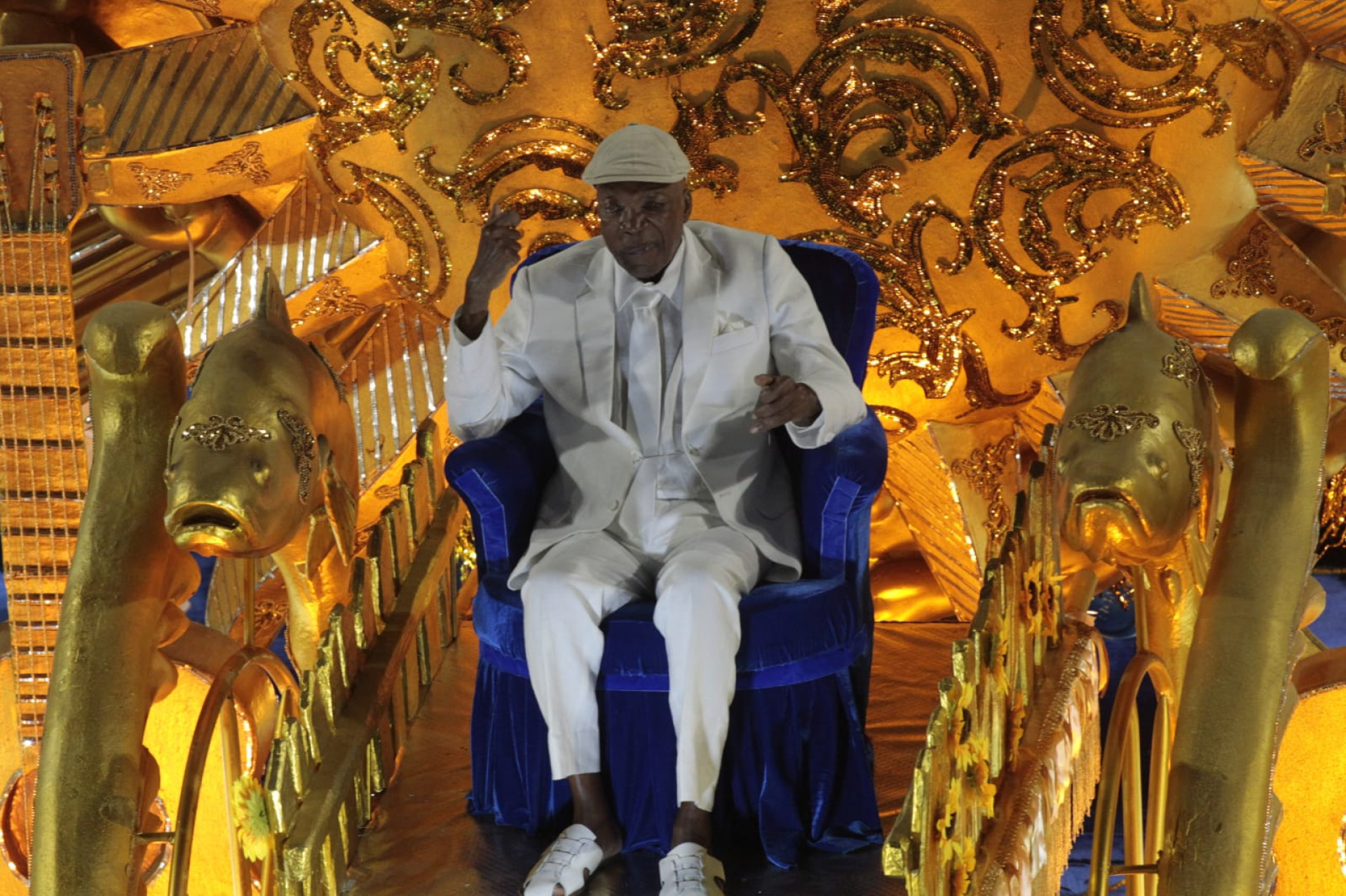 Milton Nascimento no desfile Portela 2025  - Agência O Dia 