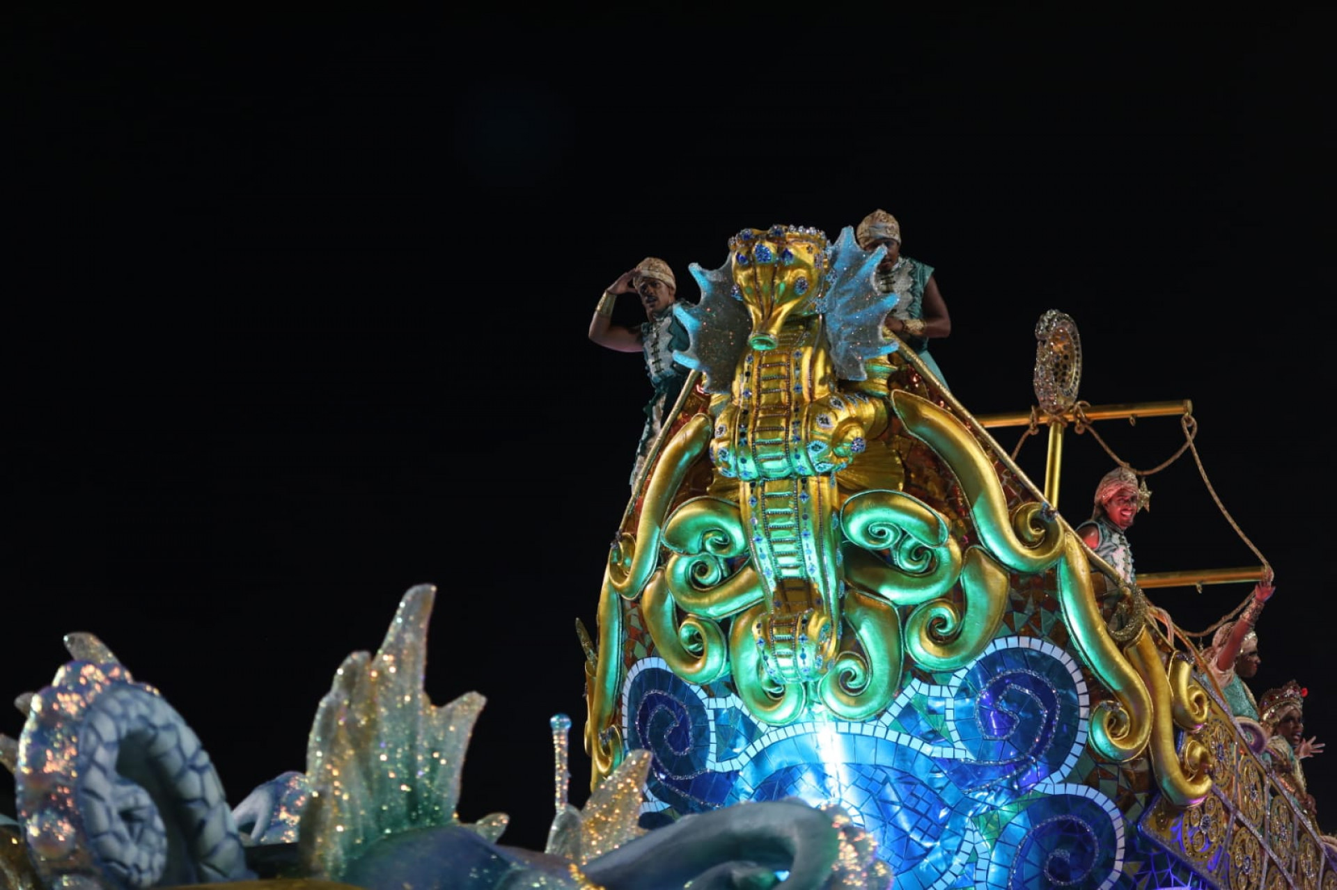 Grande Rio convidou o público da Sapucaí a conhecer as águas encantadas do Pará - Pedro Teixeira / Agência O Dia